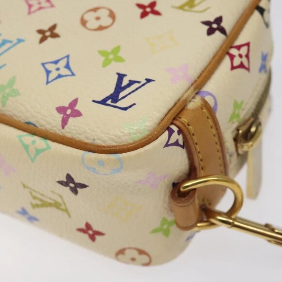 LOUIS VUITTON Monogram Multicolor Trousse Wapity Pouch White M58033 Auth MX041V - Picture 8 of 16